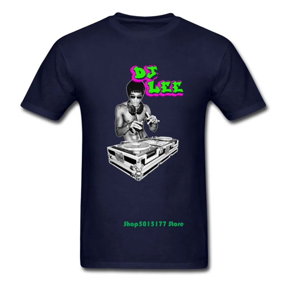 Новый оригинальный дизайн Kungfu папа Крейзи Брюс Ли DJ рубашка мужская майка MMA