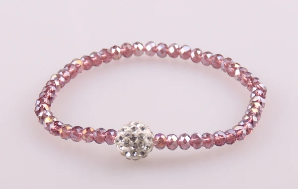 Бесплатная доставка Мини-бусины 4 мм из хрустального стекла растягивающиеся