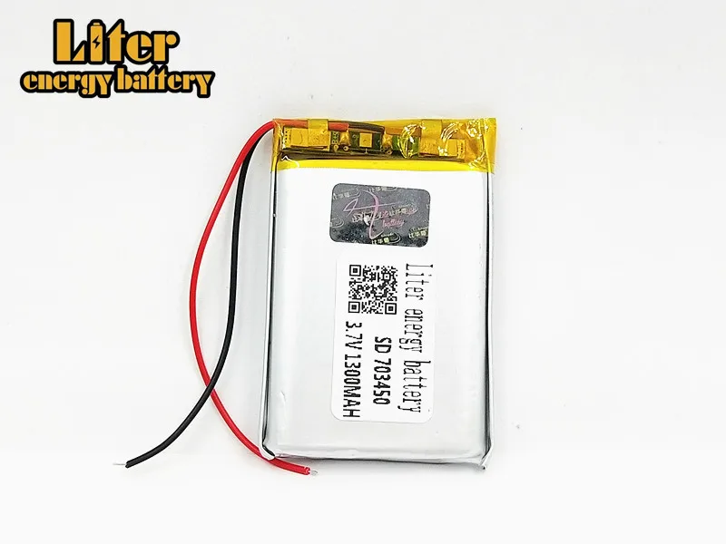 Высокая емкость 703450 703550 3 7 V 1300MAH 073450 полимерный литий ионный/литий ионный