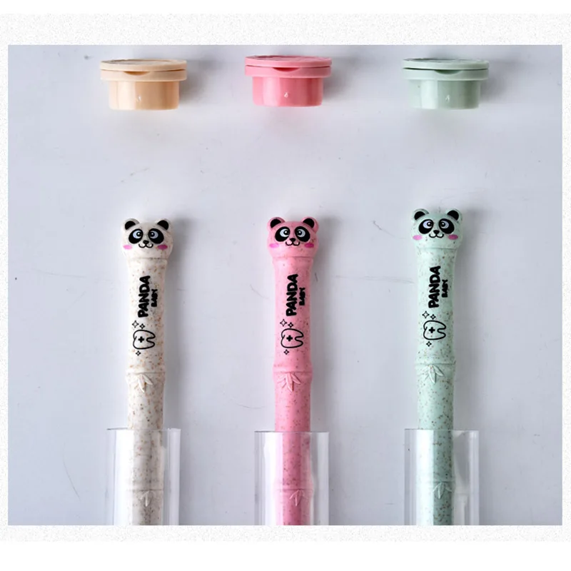 Natural 1pc Bamboo Family Toothbrush Soft Brush Panda Degradable Oral Care Nano-antibacterial Cute Mini Heads For Adults images - 6