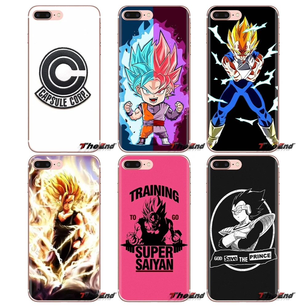 dragon ball No pain no gain For Samsung Galaxy S3 S4 S5 Mini S6 S7 Edge S8 S9 S10 Plus Note 3 4 5 8 9 Soft Transparent Cover Bag |