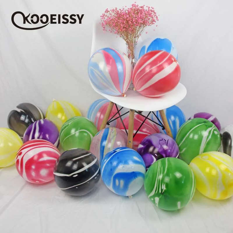 Латексные воздушные шары 10 шт. украшение для торта мраморный металлический шар