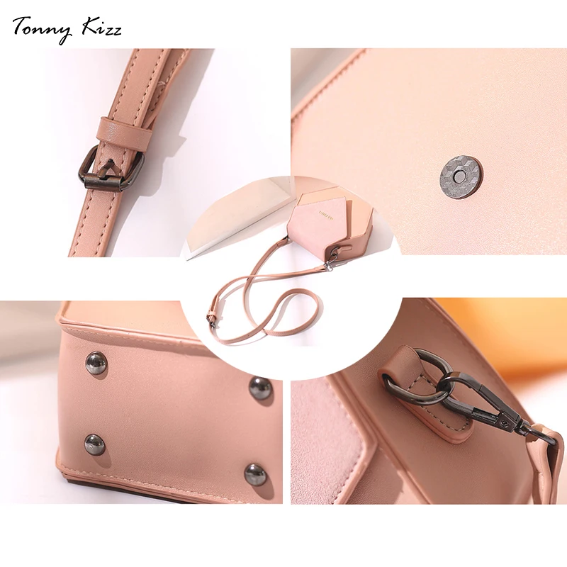 Tonny Kizz geometric crossbody bags for women 2020 new summer shoulder leather messenger high quality yellow handbags | Багаж и сумки