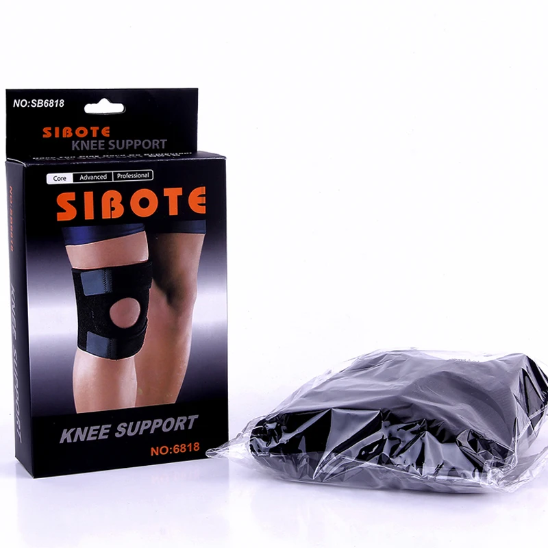 

SIBOTE neoprene compression adjustable sports knee brace basketball patella support protector free shipping #ST6818