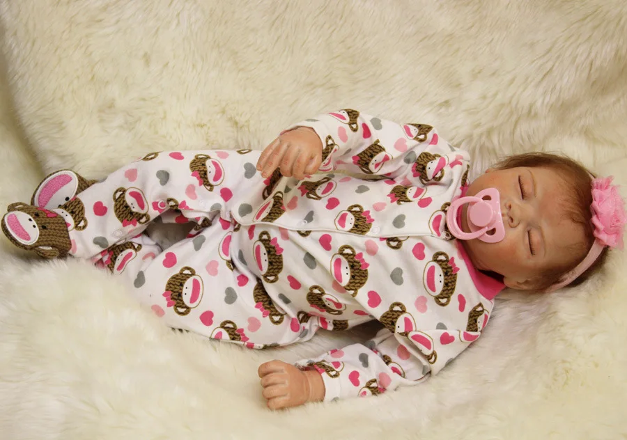 Бразилия Bebe Reborn куклы 2" 55 см мягкий винил силиконовый Reborn baby doll Девочки игрушки Boneca для детей подарок на день рождения