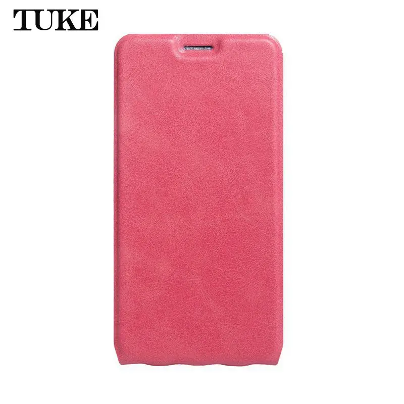 Розовый Роскошный кожаный чехол-книжка TUKE для zte Blade V8 Mini, чехол-кошелек для zte V 8 Mini с отделением для карт, чехол для телефона, чехол - Цвет: Розовый