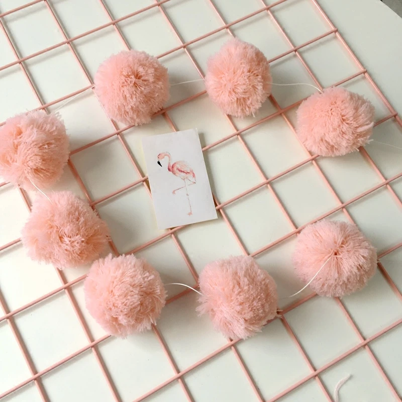 Вигвам Pom Poms аксессуары гирлянда комната декоративная стена для детского сада Висячие фотографии реквизит