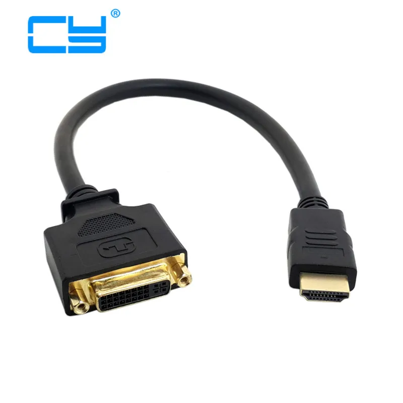

HD HDMI revolution DVI, mother DVI-D, 24+1 plating, Nintaus reverse transfer line black