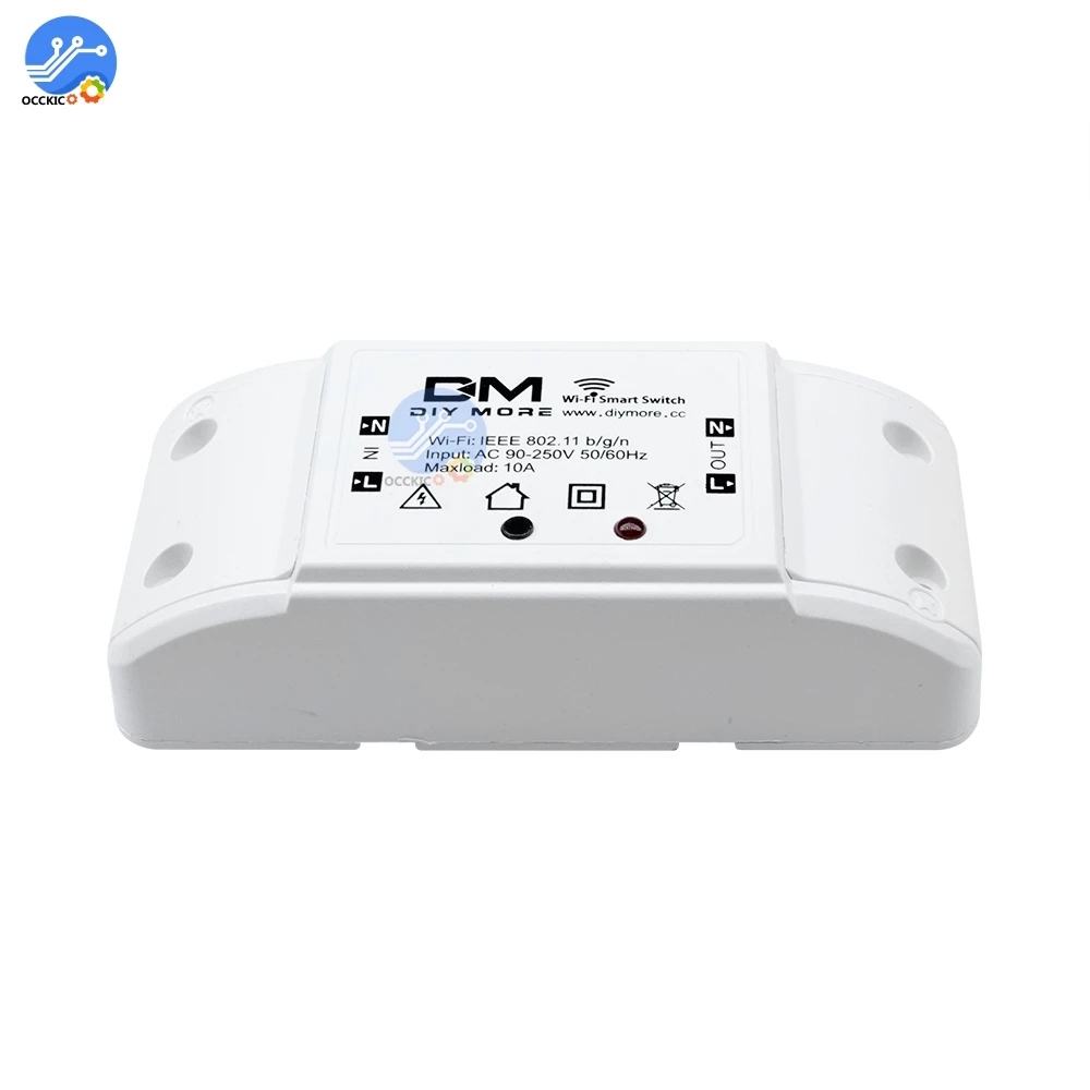 AC 90V-250V DIY больше Wifi переключатель беспроводной дистанционный светильник Умный домашний комплект Автоматизация релейный модуль контроллер работа с Alexa для Google Home - Комплект: AC 90V-250V