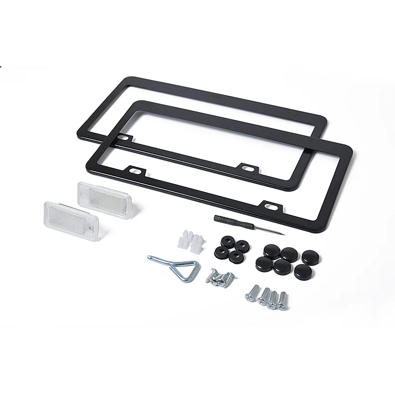 Для Audi A3 S3 A4 S4 RS4 A6 A8 S8 Q7 RS6 LED номерной знак свет рамка комплект + заменить