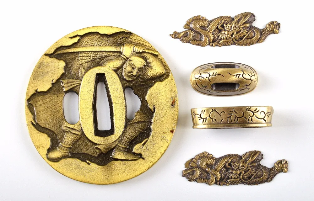 Новое поступление изысканный узор набор аксессуаров для японского самурайского