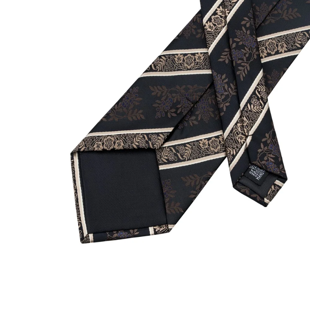 Мужской комплект из галстука и запонок 100% шелк|silk tie|striped tieties for men |