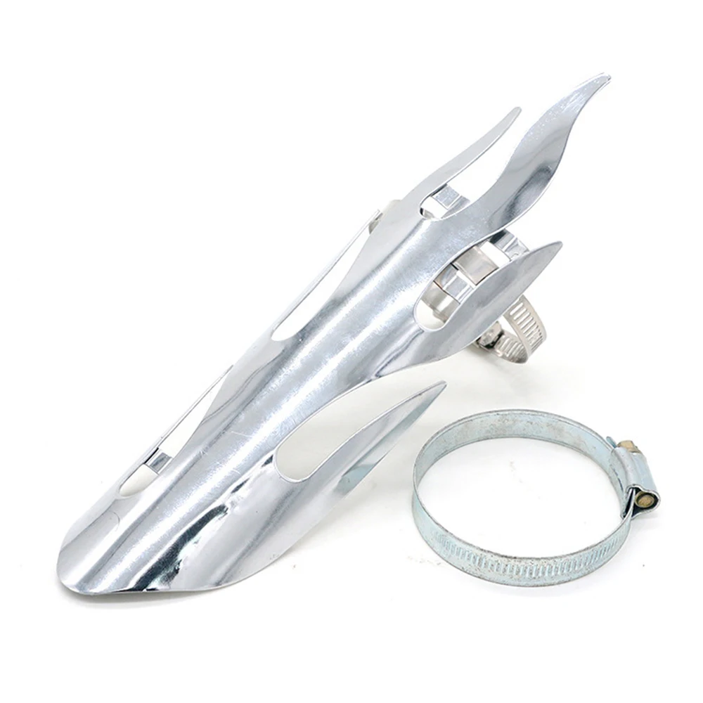 Черный/серебристый глушитель выхлопной трубы тепловая защита на пятке для Harley Dyna