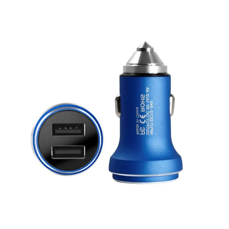 Автомобильное устройство для быстрой зарядки 1 0 2.4A универсальное двойное