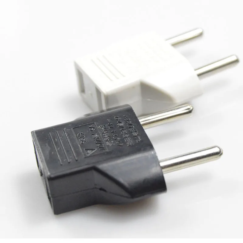 Pushingbest black/White US to EU AC Power Plug Travel Converter Adapter Household Plugs Adaptor |