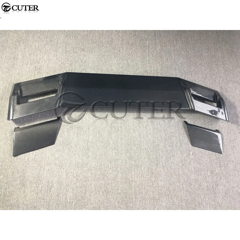 W463 G500 G55 G65 AMG задний спойлер из углеродного волокна, крылья на крышу со светодиодный подсветкой для Mercedes-Benz W463 Brabus style