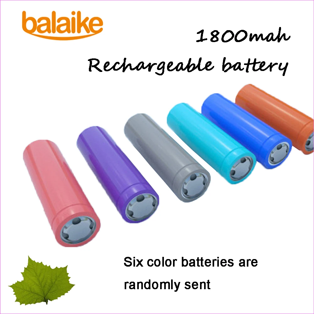 Balaike 2/4/6/8/10 шт. высокой емкости 3 7 V Перезаряжаемые 18650 литий ионный аккумулятор 1800