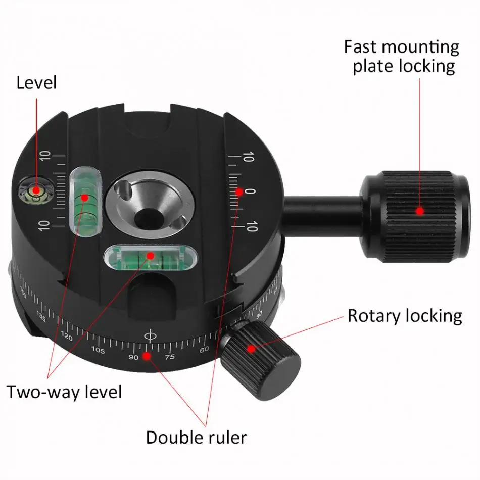 Панорамный зажим LBKAFA X64 с панорамной головкой и QR-пластиной 360 градусов