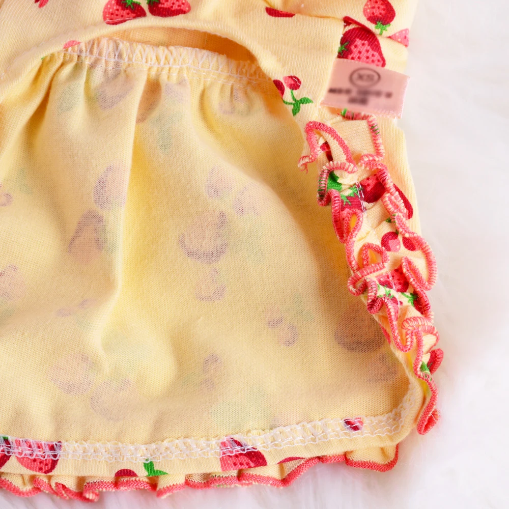 Прекрасный Йоркширский терьер платье одежда хлопок лето маленькая кошка