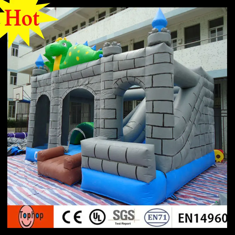 Бесплатная доставка! Коммерческий надувной батут с воздушным замком для продажи