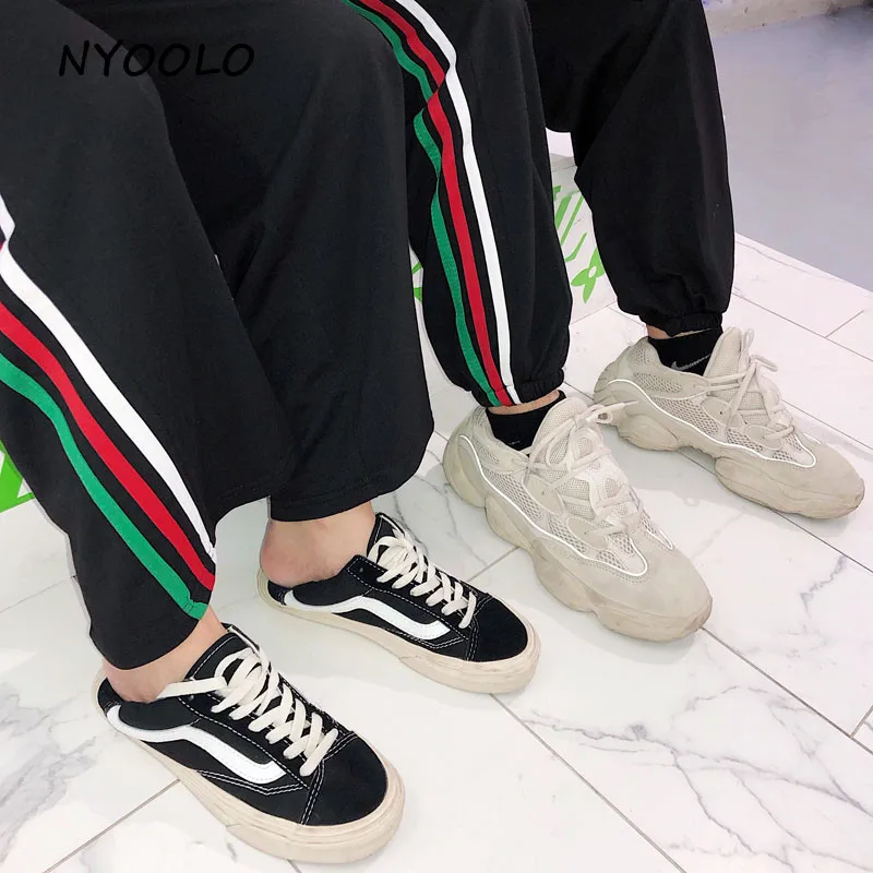 NYOOLO Harajuku стиль Классический Высокая талия свободные штаны повседневные