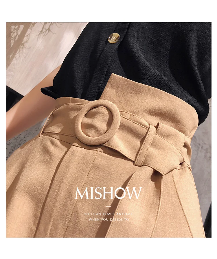 Mishow Женские шотры с поясом MX18B2445