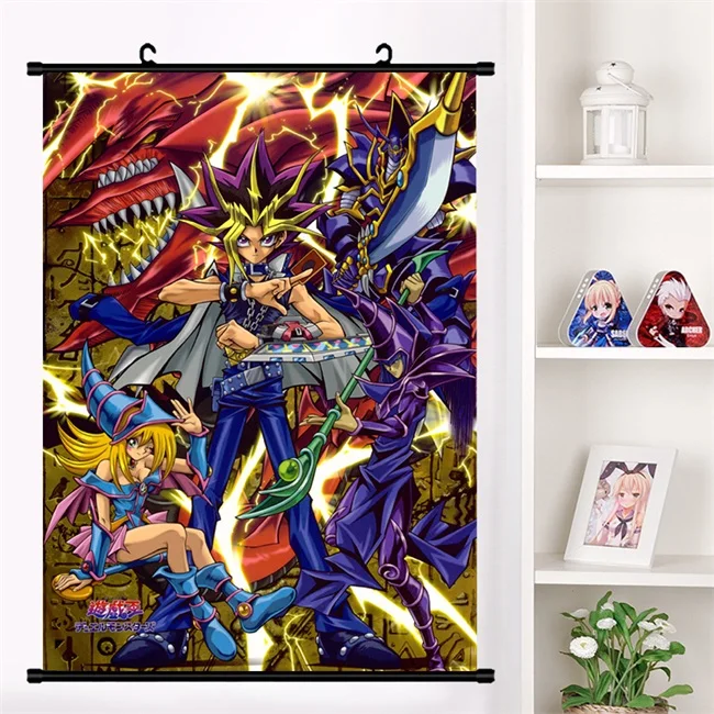 Аниме Yu-Gi-Oh! Duel Monsters Mutou Yuugi ATEM темная волшебница Косплей настенный плакат домашний декор - Цвет: O