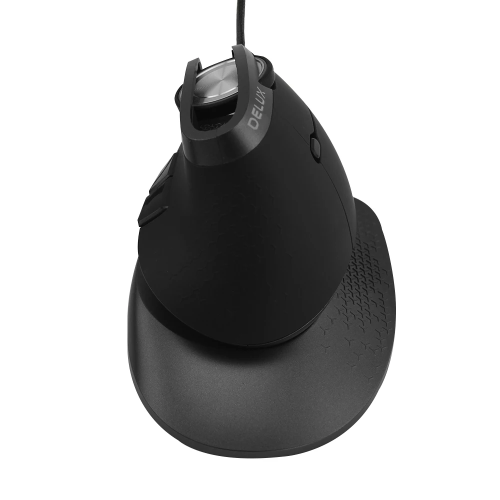 Delux M618X Проводная эргономичная Вертикальная мышь USB СВЕТОДИОДНЫЙ светильник лазерный игровой компьютер 6D мышь 4000 dpi мышь для ноутбука Overwatch