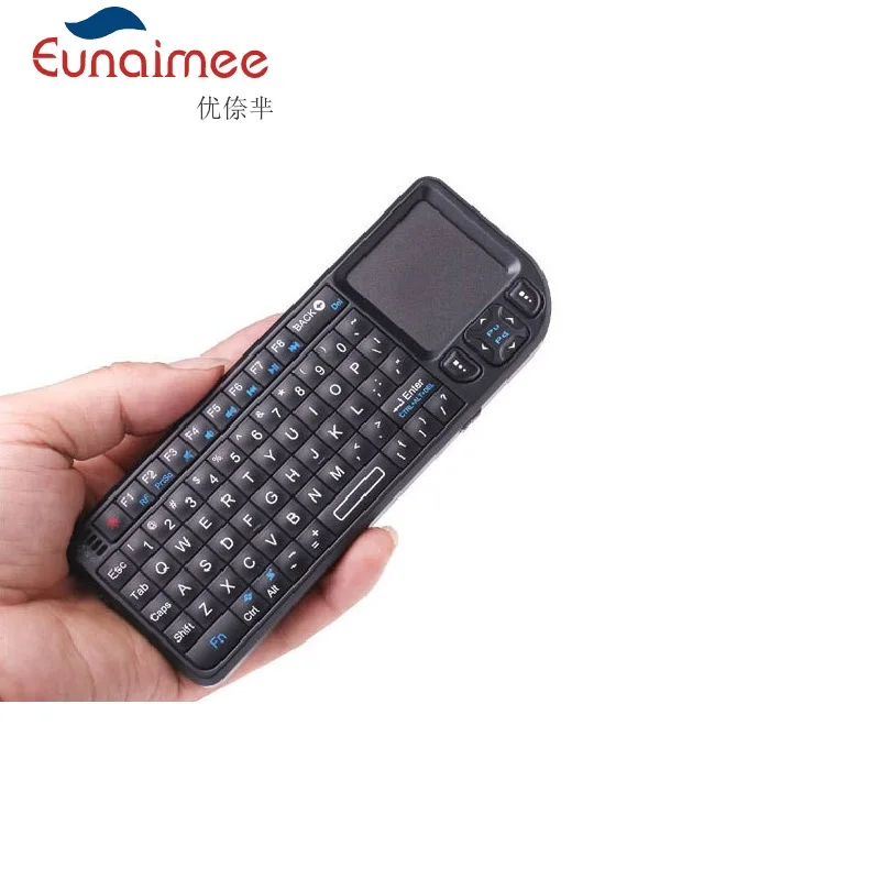 Мини 3 в 1 2 4G Беспроводная мини клавиатура с тачпадом + лазерная указка Подсветка