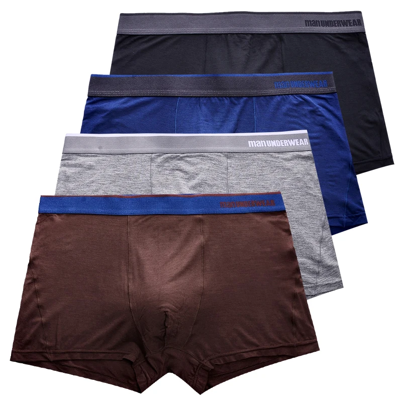 Бренд модал боксеры шорты для мужчин Boxershort Mannen Cueca солидное Мужское нижнее белье