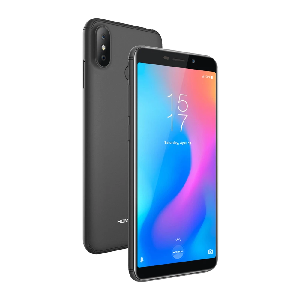 HOMTOM C2 смартфон 18:9 полный Экран MTK6739 Ouad Core 5," отпечатков пальцев 2 ГБ+ 16 GB Двойная камера заднего вида для 13MP+ 8MP 4G мобильный телефон OTG