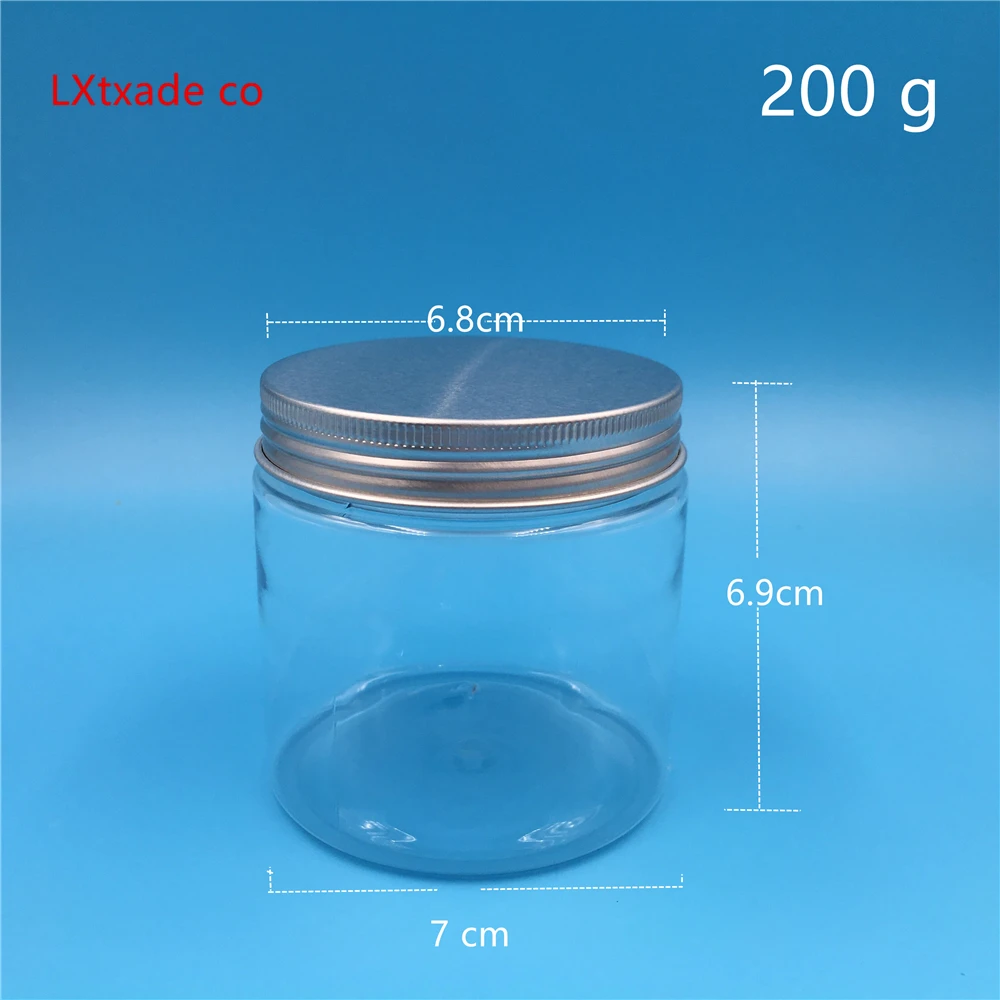 Бесплатная доставка пустая прозрачная пластиковая бутылка 50 мл 100 250 банка с