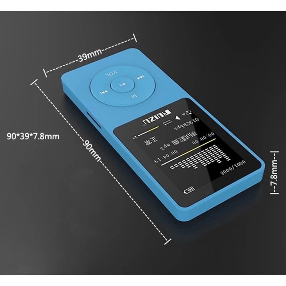 Ruizu X02 портативный без потерь цифровой Спорт экран Hifi аудио Mp 3 мини музыка Mp3