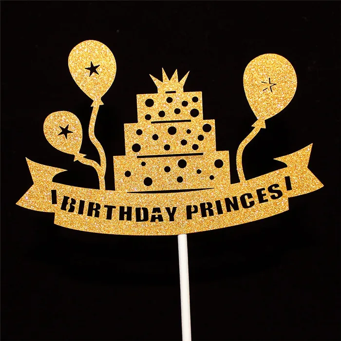 H59 Cake Topper Топпер для торта с днем рождения Детские вечерние топперы для кексов украшения для дня рождения взрослый Топпер для торта «С Днем Рождения» - Цвет: H59 Cake Topper