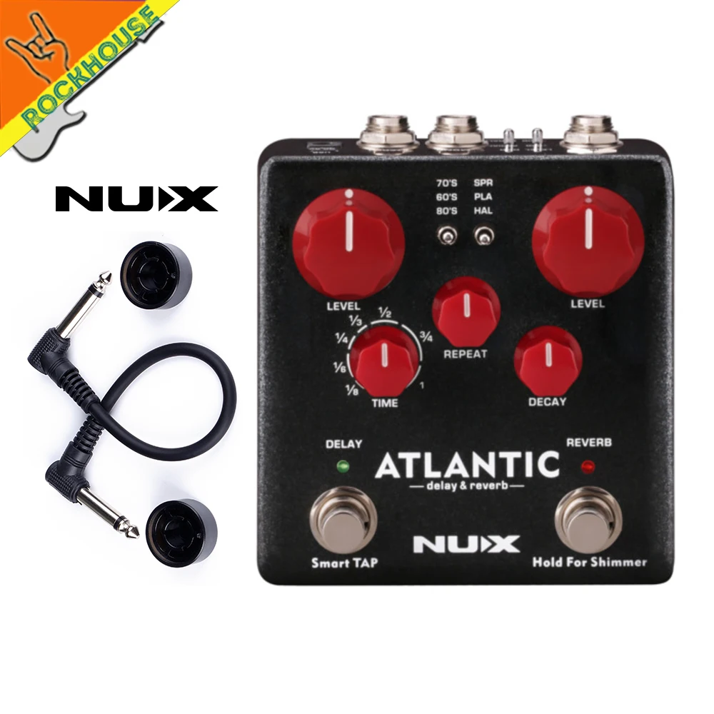 NUX Atlantic многократная задержка и реверберация гитарные педали эффектов с