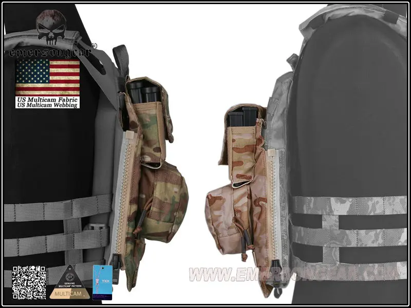 Emerson Back Pack BY ZIP Panel для AVS JPC2.0 CPC тактический жилет аксессуар посылка Multicam Arid EM9286 |