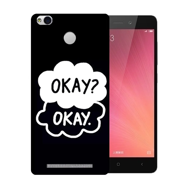 For Redmi 3 Pro Case Silicone Soft TPU Coque Fashion Painted Back Cover Xiaomi 3S Prime Phone Cases Transparent Shell |