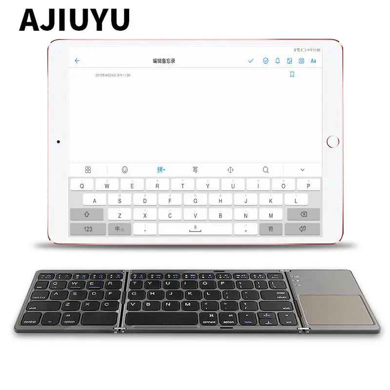 Три сложенных Беспроводной Bluetooth клавиатура для Apple iPad Pro 10 5 дюймов 9 7 12 Pro10.5 Pro9.7
