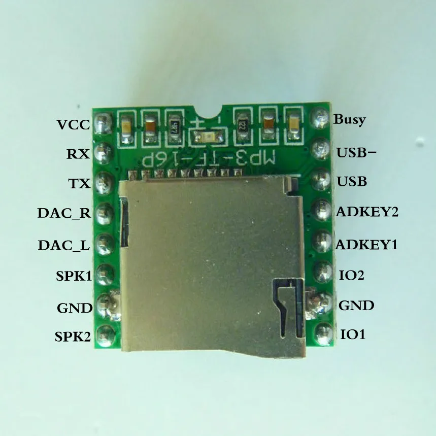 Бесплатная доставка! Модуль MP3 U диск/TF карта/последовательный/звуковая