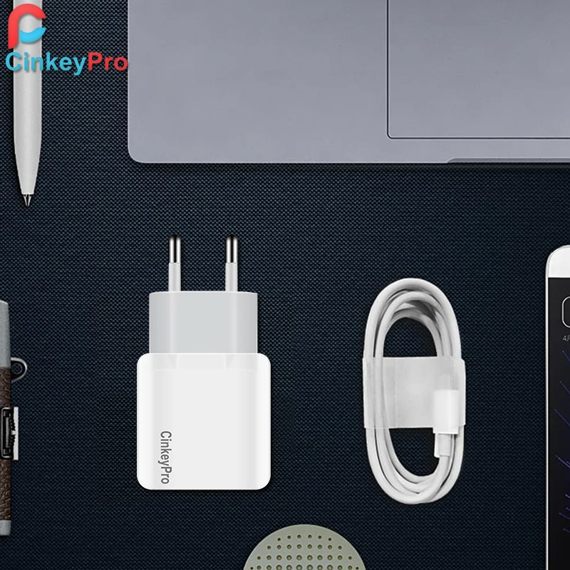 CinkeyPro USB Зарядное устройство для iPhone 5 6 7 iPad samsung 2 Порты В/2.5A стены адаптер ЕС разъем