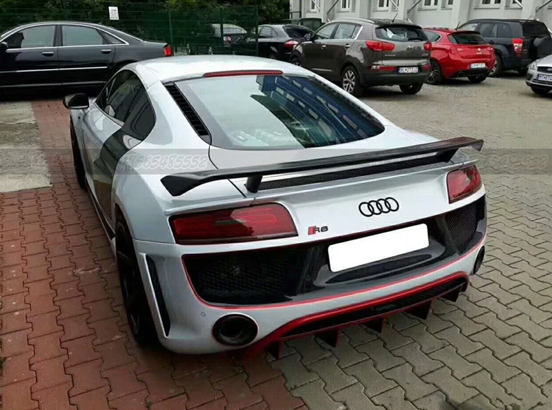 Оригинальный Z ART GT углеродного волокна задний спойлер для Audi R8 2007 2015 заднее крыло
