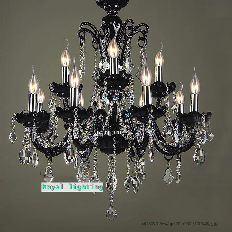 Арт деко Ресторан в винтажном стиле Цвет Черный Хрустальная люстра светильник ing