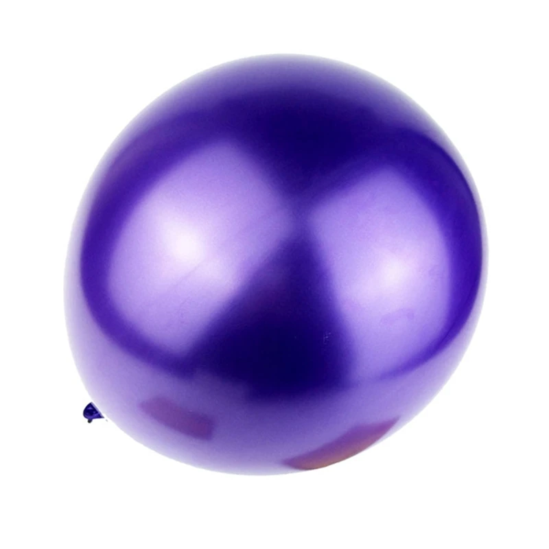 purple 5 шт. металлические шарики для свадьбы с днем рождения латексные металлические хромированные шары воздушные шары Гелиевый шар вечерние единороги - Цвет: purple