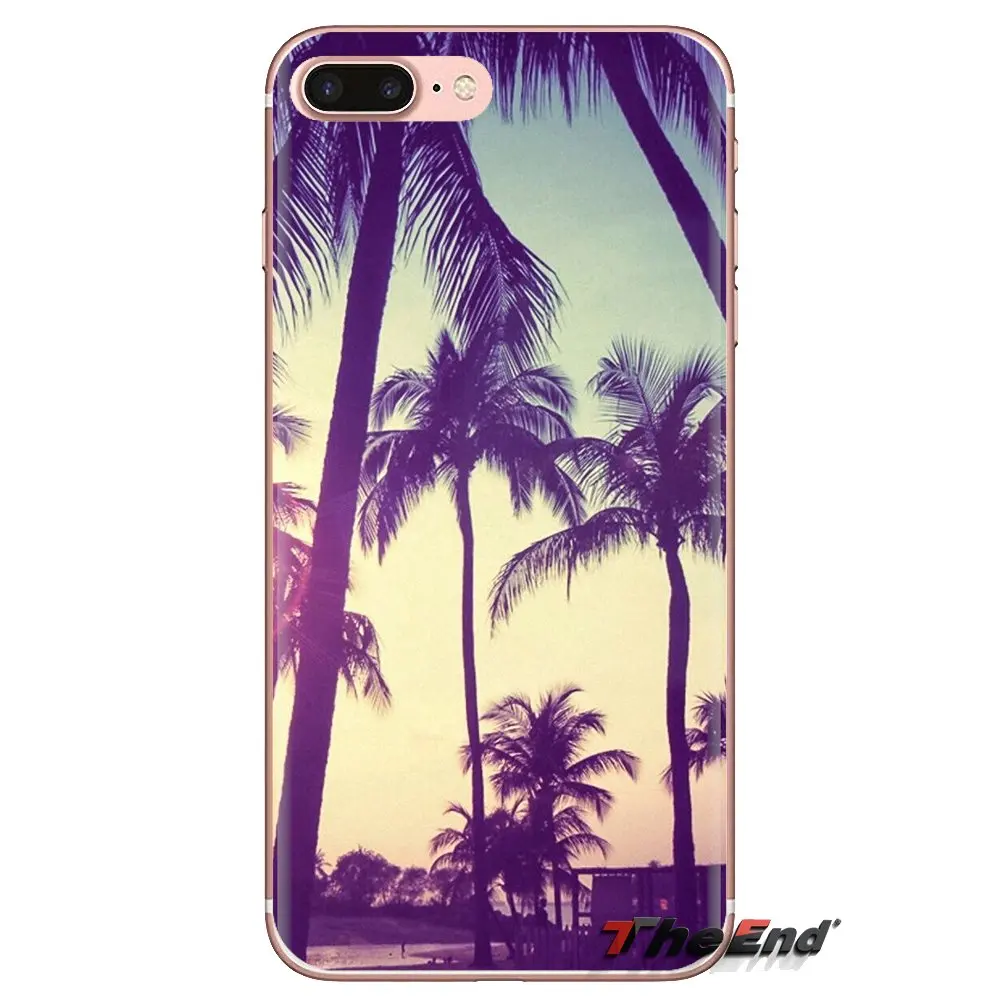 Мягкие прозрачные чехлы для LG Spirit Motorola Moto X4 E4 E5 G5 G5S G6 Z Z2 Z3 G2 G3 C Play Plus Mini Aloha Palm Trees |