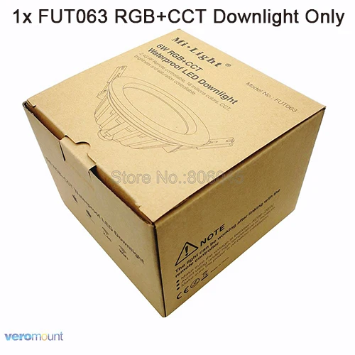 1 Downlight Only Mi светильник FUT063 6 Вт RGB+ CCT светодиодный потолочный Точечный светильник Водонепроницаемый встраиваемые светильник AC85-265V Вай-Фай совместимый 2,4G 4 зоны Беспроводной пульт дистанционного управления - Испускаемый цвет: 1 Downlight Only