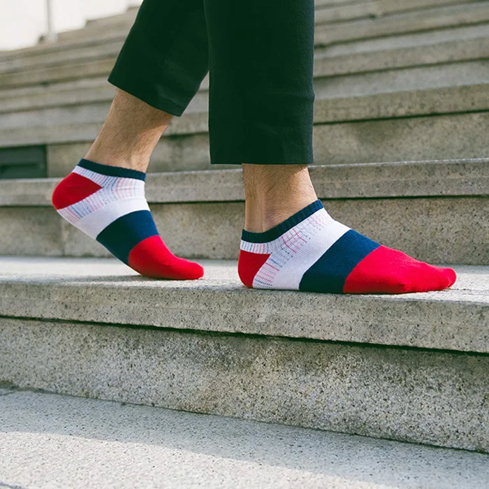 Носки Pier Polo мужские повседневные брендовые модные до щиколотки цветные тапочки