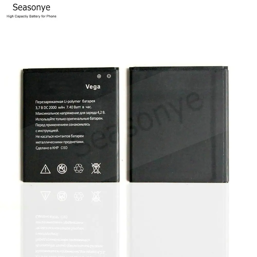 Seasonye 2000mAh/wh 3.7VDC сменный литий ионный аккумулятор для Explay Vega аккумуляторы батарея +