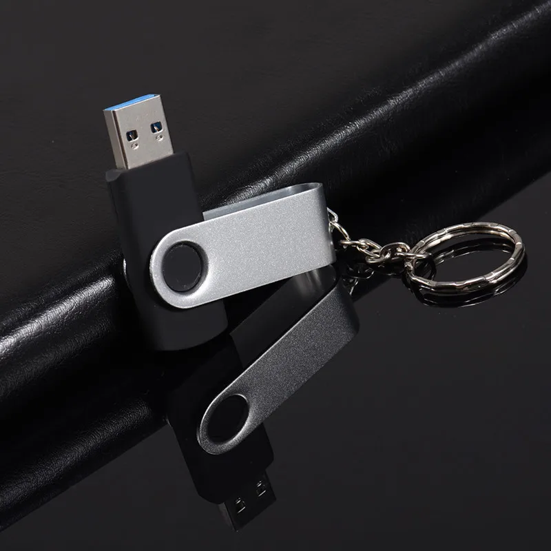Поворотный USB флеш накопитель металлический cle usb память 64 ГБ 4 8 16 32 2 0 Флешка U диск