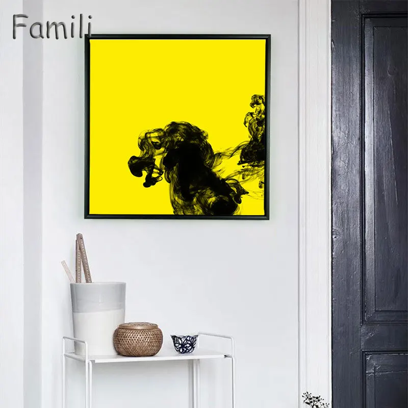 Modern Home Decor Art Picture Prints Black Undercurrent Decorative Paintings Nordic Style Paints Boards To Room 3 Panel No Frame | Дом и сад