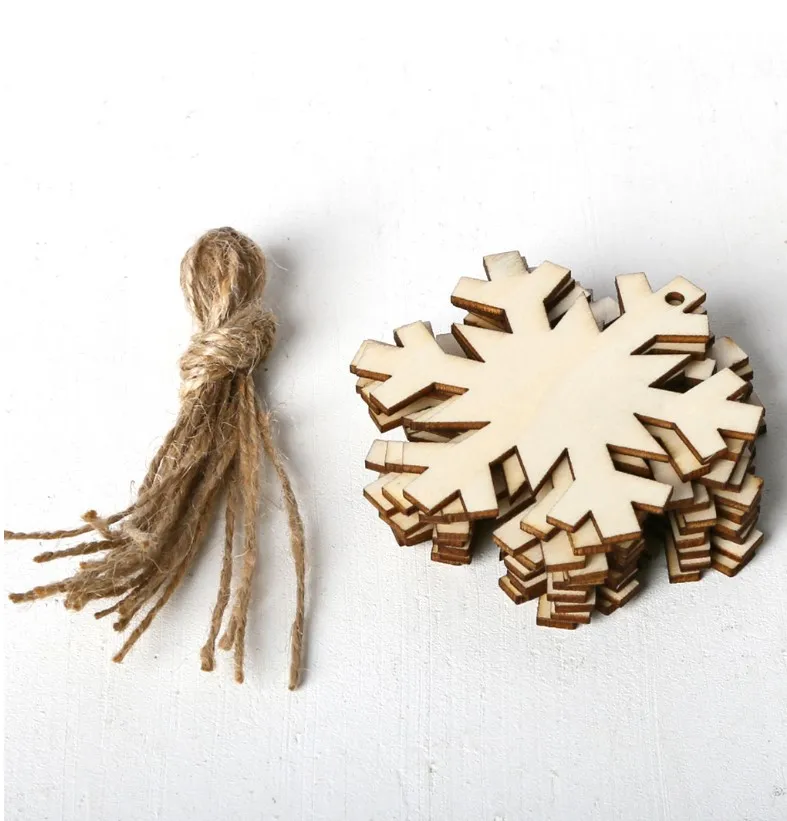 10PCS/ Lot Xmas Hanging Wooden Ornaments DIY Christmas Deer Head Party Decorations For Home Kids Gifts | Дом и сад